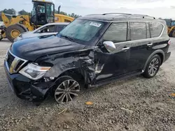 Salvage cars for sale at Ellenwood, GA auction: 2019 Nissan Armada SV