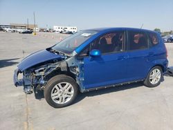 Salvage cars for sale at Grand Prairie, TX auction: 2008 Honda FIT Sport