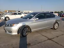 Salvage cars for sale at Grand Prairie, TX auction: 2014 Honda Accord EXL