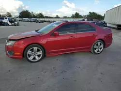 Salvage cars for sale at Orlando, FL auction: 2012 Ford Fusion Sport