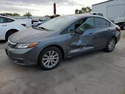 Honda salvage cars for sale: 2012 Honda Civic EX