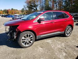 Salvage cars for sale at Candia, NH auction: 2016 Ford Edge Titanium