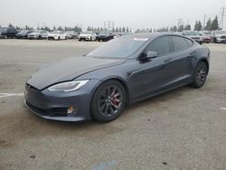 Salvage cars for sale at Rancho Cucamonga, CA auction: 2017 Tesla Model S