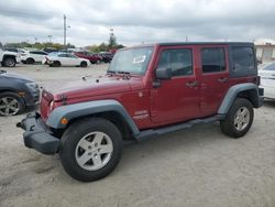 Salvage cars for sale at Indianapolis, IN auction: 2012 Jeep Wrangler Unlimited Sport