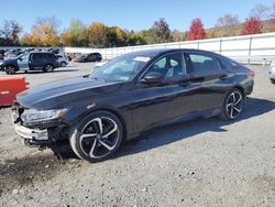 Salvage cars for sale from Copart Grantville, PA: 2018 Honda Accord Sport