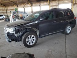 Salvage cars for sale from Copart Phoenix, AZ: 2013 Toyota Highlander Base