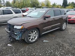 Jeep salvage cars for sale: 2015 Jeep Grand Cherokee Summit