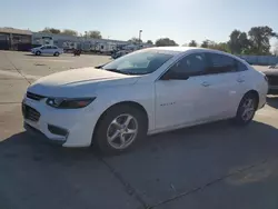 Salvage cars for sale from Copart Sacramento, CA: 2017 Chevrolet Malibu LS