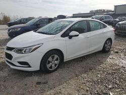 Chevrolet salvage cars for sale: 2018 Chevrolet Cruze LS