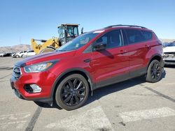 Salvage cars for sale at North Las Vegas, NV auction: 2017 Ford Escape SE