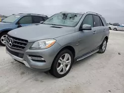 Mercedes-Benz salvage cars for sale: 2012 Mercedes-Benz ML 350 4matic