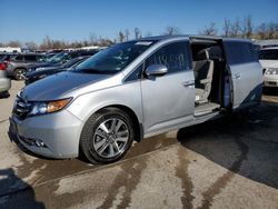 Honda Odyssey Vehiculos salvage en venta: 2015 Honda Odyssey Touring