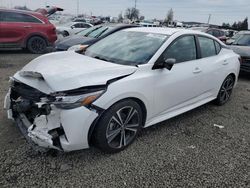 Nissan salvage cars for sale: 2021 Nissan Sentra SR