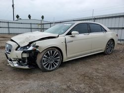 Lincoln salvage cars for sale: 2018 Lincoln Continental Reserve