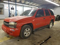 Salvage cars for sale from Copart Wheeling, IL: 2002 Chevrolet Trailblazer