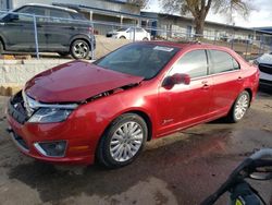 Salvage cars for sale from Copart Albuquerque, NM: 2011 Ford Fusion Hybrid