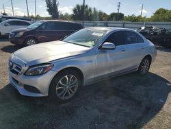 Vehiculos salvage en venta de Copart Miami, FL: 2015 Mercedes-Benz C 300 4matic