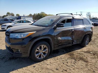 Salvage cars for sale from Copart Glassboro, NJ: 2015 Toyota Highlander XLE