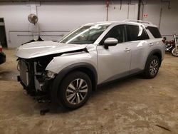 Salvage cars for sale at Wheeling, IL auction: 2022 Nissan Pathfinder SL