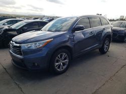 Toyota Highlander salvage cars for sale: 2015 Toyota Highlander XLE