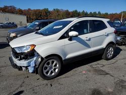 Salvage cars for sale from Copart Exeter, RI: 2019 Ford Ecosport SE