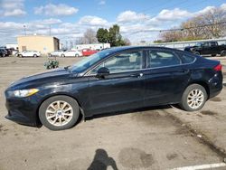 Salvage cars for sale at Moraine, OH auction: 2017 Ford Fusion S