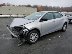 Salvage cars for sale from Copart Exeter, RI: 2014 Toyota Corolla L