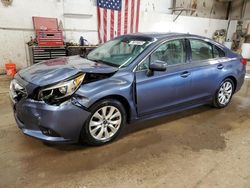 Salvage cars for sale at Casper, WY auction: 2016 Subaru Legacy 2.5I Premium