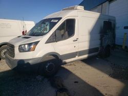 Salvage trucks for sale at Woodhaven, MI auction: 2017 Ford Transit T-350