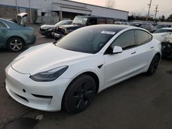 Salvage cars for sale at New Britain, CT auction: 2023 Tesla Model 3