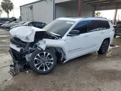 Salvage cars for sale at Riverview, FL auction: 2022 Jeep Grand Cherokee L Overland