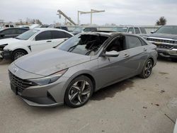 Salvage cars for sale at Kansas City, KS auction: 2021 Hyundai Elantra Limited