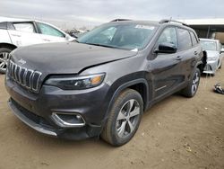 Salvage cars for sale at Brighton, CO auction: 2022 Jeep Cherokee Limited