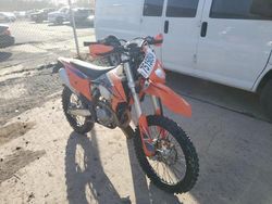 Salvage motorcycles for sale at Chalfont, PA auction: 2022 KTM 350 EXC-F