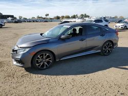 Salvage cars for sale at Bakersfield, CA auction: 2020 Honda Civic Sport