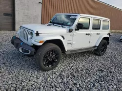 Salvage cars for sale from Copart Angola, NY: 2023 Jeep Wrangler Sahara 4XE