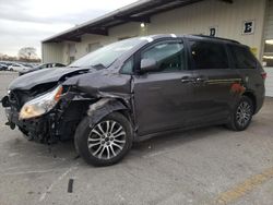 Salvage cars for sale from Copart Dyer, IN: 2019 Toyota Sienna XLE