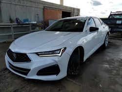 Salvage cars for sale at West Palm Beach, FL auction: 2022 Acura TLX Technology