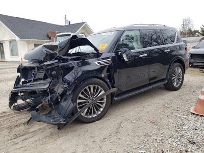 Salvage cars for sale from Copart Northfield, OH: 2018 Infiniti QX80 Base