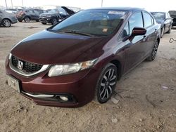 Salvage cars for sale from Copart Temple, TX: 2015 Honda Civic EXL