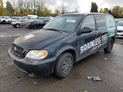 Salvage cars for sale from Copart Portland, OR: 2004 KIA Sedona EX