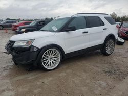 Salvage cars for sale at Houston, TX auction: 2017 Ford Explorer