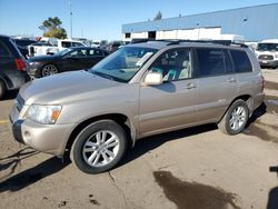 Toyota Highlander Vehiculos salvage en venta: 2006 Toyota Highlander Hybrid