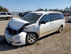 Salvage cars for sale from Copart Newton, AL: 2006 Toyota Sienna CE