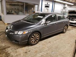 Salvage cars for sale from Copart Wheeling, IL: 2009 Honda Civic EXL