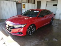 Honda Accord salvage cars for sale: 2021 Honda Accord Sport SE