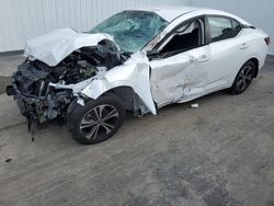 Nissan salvage cars for sale: 2021 Nissan Sentra SV