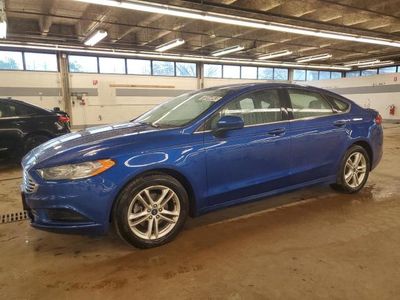 Salvage cars for sale from Copart Wheeling, IL: 2018 Ford Fusion SE