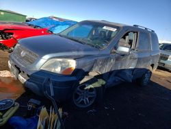 Salvage cars for sale at Brighton, CO auction: 2005 Honda Pilot EXL