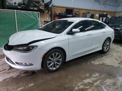 Salvage cars for sale at Kincheloe, MI auction: 2015 Chrysler 200 C